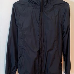 Black under armor wind breaker